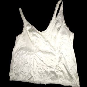 Silk white lingerie top